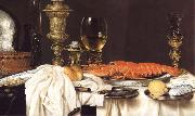 Willem Claesz Heda Detail of Still Life with a Lobster oil